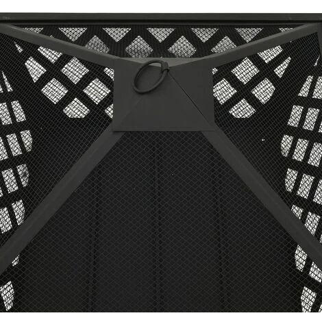 LANGRAY Foyer Avec Tisonnier 64 Cm XXL Acier Maison & Jardin 4 LANGRAY Foyer Avec Tisonnier 64 Cm XXL Acier Maison & Jardin – Image 2