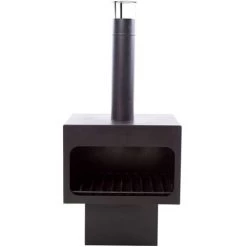 LANGRAY RedFire Cheminée Jersey XL Acier Noir 81076 Maison & Jardin