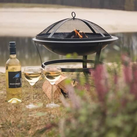 LANGRAY RedFire Bol à Feu Atlanta Noir Acier 51 Cm 85014 Maison & Jardin 6 LANGRAY RedFire Bol à Feu Atlanta Noir Acier 51 Cm 85014 Maison & Jardin – Image 4