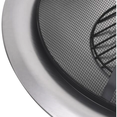 LANGRAY Foyer Extérieur Avec Gril En Acier Inoxydable 76 Cm Maison & Jardin 6 LANGRAY Foyer Extérieur Avec Gril En Acier Inoxydable 76 Cm Maison & Jardin – Image 4