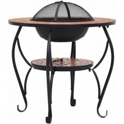 LANGRAY Table De Foyer Mosaïque Terre Cuite 68 Cm Céramique Maison & Jardin 10 LANGRAY Table De Foyer Mosaïque Terre Cuite 68 Cm Céramique Maison & Jardin -Chauffage d'extérieur Soldes 53826516 4