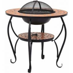 LANGRAY Table De Foyer Mosaïque Terre Cuite 68 Cm Céramique Maison & Jardin 11 LANGRAY Table De Foyer Mosaïque Terre Cuite 68 Cm Céramique Maison & Jardin -Chauffage d'extérieur Soldes 53826516 5