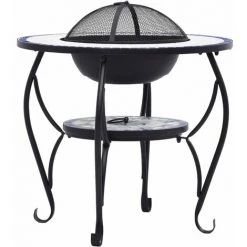 LANGRAY Table De Foyer Mosaïque Bleu Et Blanc 68 Cm Céramique Maison & Jardin 10 LANGRAY Table De Foyer Mosaïque Bleu Et Blanc 68 Cm Céramique Maison & Jardin -Chauffage d'extérieur Soldes 53826520 4