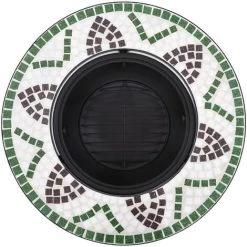 LANGRAY Foyer Mosaïque Vert 68 Cm Céramique Maison & Jardin 10 LANGRAY Foyer Mosaïque Vert 68 Cm Céramique Maison & Jardin -Chauffage d'extérieur Soldes 53826522 4