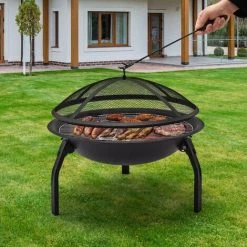 Brasero Extérieur Jardin Cheminée Foyer Pour Terrasse, Plage,Fête - MONDEER -Chauffage d'extérieur Soldes 53940527 3