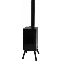 PUR LINE Po?le ? Bois 21kW, Design Classique En Acier Noir, Avec Sortie De Fum?e - No Name
