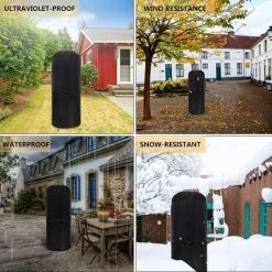 TINOR Housses De Chauffage Extérieur De Protection Intempéries Housse De Radiateur Patio - Tissu Oxford 600D Résistant Aux Intempéries Et Aux UV - Rond - 50 X 50 X 120 Cm 11 TINOR Housses De Chauffage Extérieur De Protection Intempéries Housse De Radiateur Patio - Tissu Oxford 600D Résistant Aux Intempéries Et Aux UV - Rond - 50 X 50 X 120 Cm -Chauffage d'extérieur Soldes 53994856 5