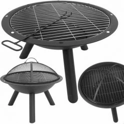 Brasero DExtérieur - Panier à Feu - Charbon De Bois - 56 X 56 X 58 Cm - Acier - Noir - MaxxGarden -Chauffage d'extérieur Soldes 54009626 3