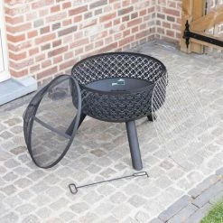 Brasero Extérieur Avec Gril Ø52cm - Brasero Et Barbecue Extérieur Durable - Brasero Avec Pare - Étincelles Inclus - Noir - MaxxGarden 10 Brasero Extérieur Avec Gril Ø52cm - Brasero Et Barbecue Extérieur Durable - Brasero Avec Pare - Étincelles Inclus - Noir - MaxxGarden -Chauffage d'extérieur Soldes 54009629 4