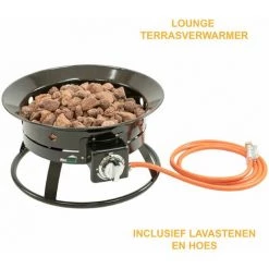 Parasol Chauffant - Sur Pied Ou Encastrée - 12 KW - 50 X 29 Cm - En Gaz - Noir - MaxxGarden -Chauffage d'extérieur Soldes 54009760 4