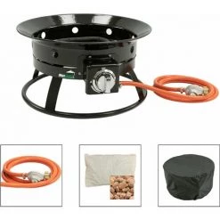 Parasol Chauffant - Sur Pied Ou Encastrée - 12 KW - 50 X 29 Cm - En Gaz - Noir - MaxxGarden -Chauffage d'extérieur Soldes 54009760 5