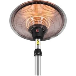 Parasol Chauffant - Mobile - 59 X 207 Cm - En Acier Inoxydable - 2100 W MaxxGarden -Chauffage d'extérieur Soldes 54009775 5