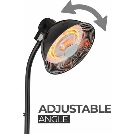 Parasol Chauffant - Chauffage De Patio Eclipse - 2.000 W - 41,5 X 230 Cm - Aluminium - Noir - MaxxGarden 5 Parasol Chauffant - Chauffage De Patio Eclipse - 2.000 W - 41,5 X 230 Cm - Aluminium - Noir - MaxxGarden – Image 3