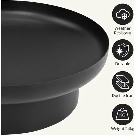 MAXXGARDEN Brasero - M - Acier - 60 Cm - Noir - MaxxHome 4 MAXXGARDEN Brasero - M - Acier - 60 Cm - Noir - MaxxHome – Image 2