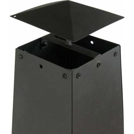 Brasero DExtérieur - Cheminée De Terrasse - 35 X 35 X 100 Cm - Noir - MaxxGarden 4 Brasero DExtérieur - Cheminée De Terrasse - 35 X 35 X 100 Cm - Noir - MaxxGarden – Image 2