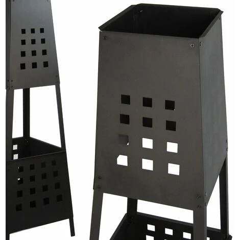 Brasero DExtérieur - Cheminée De Terrasse - 35 X 35 X 100 Cm - Noir - MaxxGarden 5 Brasero DExtérieur - Cheminée De Terrasse - 35 X 35 X 100 Cm - Noir - MaxxGarden – Image 3