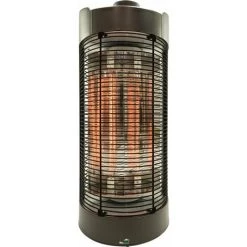 Chauffage DExtérieur - Radiateur Infrarouge Extérieur 1200W - Modèle De Table Pivotant Oscillant - Noir - MaxxGarden