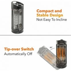 Chauffage DExtérieur - Radiateur Infrarouge Extérieur 1200W - Modèle De Table Pivotant Oscillant - Noir - MaxxGarden 9 Chauffage DExtérieur - Radiateur Infrarouge Extérieur 1200W - Modèle De Table Pivotant Oscillant - Noir - MaxxGarden -Chauffage d'extérieur Soldes 54009828 3