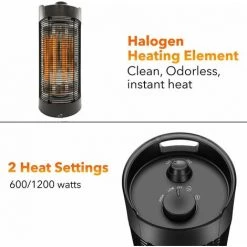 Chauffage DExtérieur - Radiateur Infrarouge Extérieur 1200W - Modèle De Table Pivotant Oscillant - Noir - MaxxGarden 11 Chauffage DExtérieur - Radiateur Infrarouge Extérieur 1200W - Modèle De Table Pivotant Oscillant - Noir - MaxxGarden -Chauffage d'extérieur Soldes 54009828 5