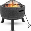 Brasero Extérieur Avec Grill - Brasero Et Barbecue - Avec Pare-étincelles - Ø45cm - Gris - MaxxGarden 1 Brasero Extérieur Avec Grill - Brasero Et Barbecue - Avec Pare-étincelles - Ø45cm - Gris - MaxxGarden -Chauffage d'extérieur Soldes 54009837 1