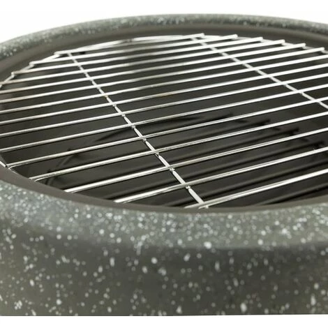 Brasero Extérieur Avec Grill - Brasero Et Barbecue - Avec Pare-étincelles - Ø45cm - Gris - MaxxGarden 5 Brasero Extérieur Avec Grill - Brasero Et Barbecue - Avec Pare-étincelles - Ø45cm - Gris - MaxxGarden – Image 3