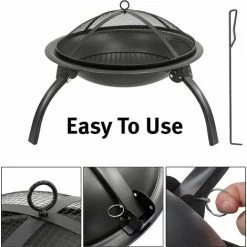 Brasero - Pliable - 56 Cm - Noir - MaxxGarden 10 Brasero - Pliable - 56 Cm - Noir - MaxxGarden -Chauffage d'extérieur Soldes 54009838 4