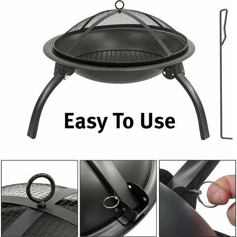 Brasero - Pliable - 56 Cm - Noir - MaxxGarden 6 Brasero - Pliable - 56 Cm - Noir - MaxxGarden – Image 4