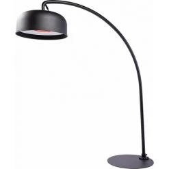 Parasol Chauffant - Design Rétro - Avec Télécommande Et Bluetooth - 245 Cm - Noir - MaxxGarden