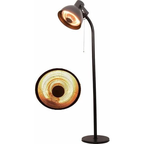 Parasol Chauffant - Design Rétro - 2000 W 100 X 35 X 210 Cm - Noir - MaxxGarden 5 Parasol Chauffant - Design Rétro - 2000 W 100 X 35 X 210 Cm - Noir - MaxxGarden – Image 3