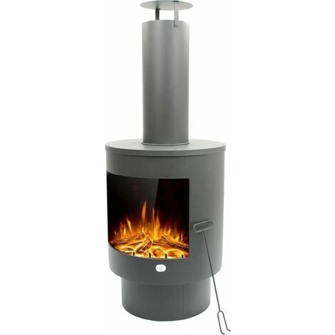 Cheminée Dextérieur - Hastio Cheminée - Cendrier Amovible - 45 X 120 Cm - Brasero - Noir - MaxxGarden 4 Cheminée Dextérieur - Hastio Cheminée - Cendrier Amovible - 45 X 120 Cm - Brasero - Noir - MaxxGarden – Image 2