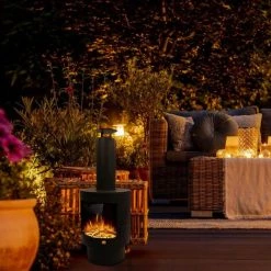 Cheminée Dextérieur - Hastio Cheminée - Cendrier Amovible - 45 X 120 Cm - Brasero - Noir - MaxxGarden 9 Cheminée Dextérieur - Hastio Cheminée - Cendrier Amovible - 45 X 120 Cm - Brasero - Noir - MaxxGarden -Chauffage d'extérieur Soldes 54010019 4