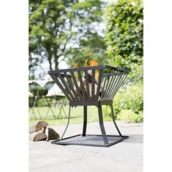 HOMMOO RedFire Bol A Feu Denver Acier Noir 39 X 39 Cm 85015 -Chauffage d'extérieur Soldes 54152112 3