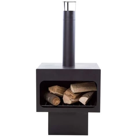 HOMMOO RedFire Cheminee Jersey XL Acier Noir 81076 4 HOMMOO RedFire Cheminee Jersey XL Acier Noir 81076 – Image 2