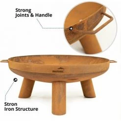 Bol De Feu - XL - Acier Corten - Ø100 Cm - Rouille - MaxxGarden 10 Bol De Feu - XL - Acier Corten - Ø100 Cm - Rouille - MaxxGarden -Chauffage d'extérieur Soldes 54290675 4