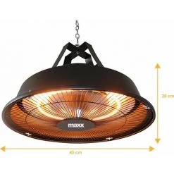 Parasol Chauffant - Chauffage Radiateur Infrarouge - 1500W - Chauffage Radiant De Plafond - Résistant Aux Intempéries - MaxxGarden 9 Parasol Chauffant - Chauffage Radiateur Infrarouge - 1500W - Chauffage Radiant De Plafond - Résistant Aux Intempéries - MaxxGarden -Chauffage d'extérieur Soldes 54290678 3
