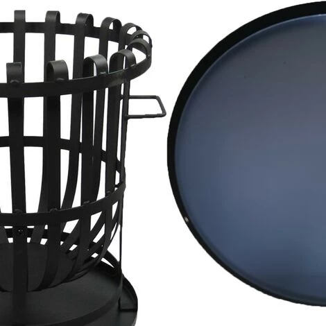 Brasero DExtérieur - Panier à Feu - Grille Du Gril Inclus - 56 X 56 X 72 Cm - Noir - MaxxGarden 7 Brasero DExtérieur - Panier à Feu - Grille Du Gril Inclus - 56 X 56 X 72 Cm - Noir - MaxxGarden – Image 5