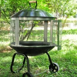 Cheminée Dextérieur - Acropole Cheminée - Mobile - 70 X 100 Cm - Brasero - Noir - MaxxGarden -Chauffage d'extérieur Soldes 54290704 4