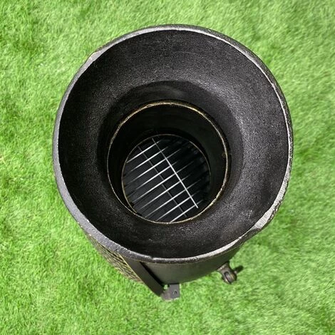 MONSTER SHOP Cheminée De Jardin En Fonte | MonsterShop - Noir 4 MONSTER SHOP Cheminée De Jardin En Fonte | MonsterShop - Noir – Image 2