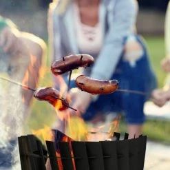 Relaxdays Braséro Rond Avec Tisonnier, En Acier, Design Moderne, H X L : 42 X 40 Cm, Pour Jardin Et Terrasse, Noir 10 Relaxdays Braséro Rond Avec Tisonnier, En Acier, Design Moderne, H X L : 42 X 40 Cm, Pour Jardin Et Terrasse, Noir -Chauffage d'extérieur Soldes 54414258 4