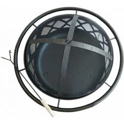 Braséro De Jardin à Bois Chauffage Extérieur Acier Foyer Rond 75cm Avec Couvercle De Protection Et Tisonnier Noir Teamson Home CU296 - Noir 11 Braséro De Jardin à Bois Chauffage Extérieur Acier Foyer Rond 75cm Avec Couvercle De Protection Et Tisonnier Noir Teamson Home CU296 - Noir -Chauffage d'extérieur Soldes 54841687 5