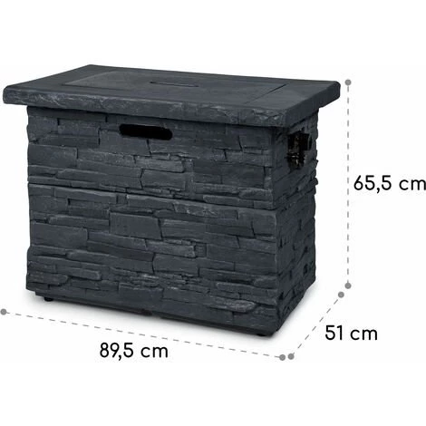 Blumfeldt Anafi Foyer à Gaz 40.000BTU/13kW Couverture Brûleur En Acier Inoxydable 4 Blumfeldt Anafi Foyer à Gaz 40.000BTU/13kW Couverture Brûleur En Acier Inoxydable – Image 2