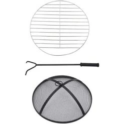 TALKEACH 68 Cm Table De Foyer Mosa?que Terre Cuite Céramique -Chauffage d'extérieur Soldes 55071531 3