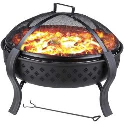 Homfa Brasero Exterieur (Ø64 * 49cm), Barbecue Brasero De Jardin Fonte, Foyer De Chauffage Portable Avec Grill & Fourchette à Feu & Couverture Contre Les Étincelles, Pour Jardin/BBQ/Terrasses/Camping 8 Homfa Brasero Exterieur (Ø64 * 49cm), Barbecue Brasero De Jardin Fonte, Foyer De Chauffage Portable Avec Grill & Fourchette à Feu & Couverture Contre Les Étincelles, Pour Jardin/BBQ/Terrasses/Camping -Chauffage d'extérieur Soldes 55165867 2