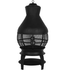 YB Cheminée En Fer Forgé Poêle à Bois Poêle à Bois Cheminée Pour Jardin Extérieur Fournitures De Chauffage D'arrière-cour -Chauffage d'extérieur Soldes 55204357 2