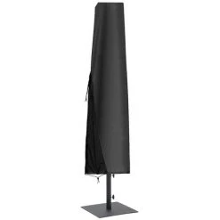 SUPERSELLER Support Et Accessoire Pour Parasol Chauffant Housse De Parapluie 420D Oxford Tissu Extérieur Jardin Patio Parapluie Couverture étanche Avec Fermeture éclair - Le Noir