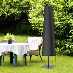 SUPERSELLER Support Et Accessoire Pour Parasol Chauffant Housse De Parapluie 420D Oxford Tissu Extérieur Jardin Patio Parapluie Couverture étanche Avec Fermeture éclair - Le Noir 10 SUPERSELLER Support Et Accessoire Pour Parasol Chauffant Housse De Parapluie 420D Oxford Tissu Extérieur Jardin Patio Parapluie Couverture étanche Avec Fermeture éclair - Le Noir -Chauffage d'extérieur Soldes 55272811 4