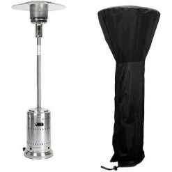 SUPERMARKET Couverture De Chauffe-Patio Rond, Noir Protection Parasol Chauffant,Housse De Protection Pour Chauffage De Terrasse Pour Extérieur,Superma,noir,226*85*48cm