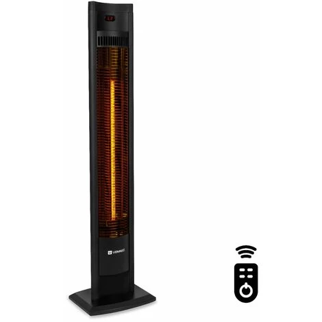 VONROC Chauffage De Terrasse 2000W – Télécommande Et Minuterie Incluses – Elément En Carbone - Niveaux De Chaleur Réglables - Filicudi 3 VONROC Chauffage De Terrasse 2000W – Télécommande Et Minuterie Incluses – Elément En Carbone - Niveaux De Chaleur Réglables - Filicudi