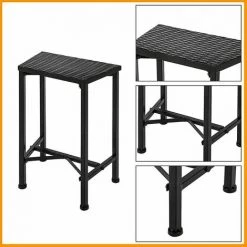 Gizcam Table Braséro Extérieur Avec 4 Chaises, Braséro Barbecue, Table De Barbecue Terrasse,Chauffage Foyer De Jardin,avec Grill/Pare-Étincelles/Fourche à Feu/Couvercle Assorti,pour Fete/Patio/Cour -Chauffage d'extérieur Soldes 55298985 4