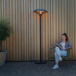 VONROC Chauffage De Terrasse 2000W - Chaleur Périphérique à 360 Degrés - Lampe à Infrarouge - Modèle Sur Pied - Eolo -Chauffage d'extérieur Soldes 55401512 3